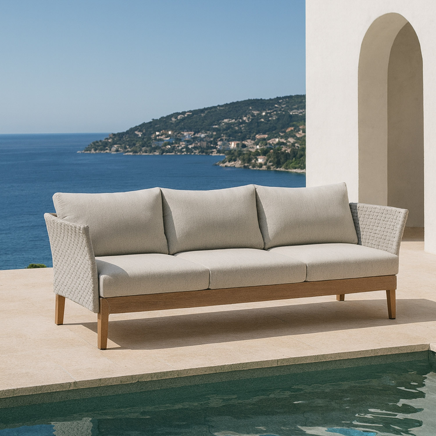 Canapé extérieur - bain de soleil Cannes