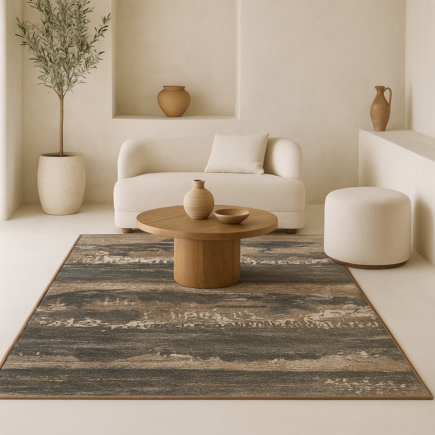 Tapis abstrait contemporain Monteriggioni